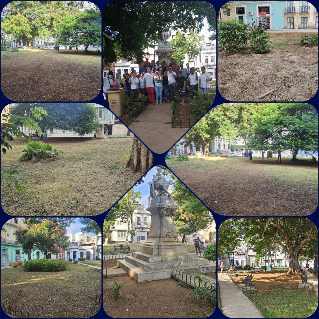 Los trabajadores del sistema de <a href="/finanzasprecios/">Ministerio de Finanzas y Precios Cuba</a> acudimos al llamado de nuestro <a href="/PartidoPCC/">Partido Comunista de Cuba</a>  en trabajo voluntario para contribuir a la limpieza de La Habana. En el Consejo Popular Catedral devolvimos a la comunidad el parque San Juan de Dios, completamente limpio.