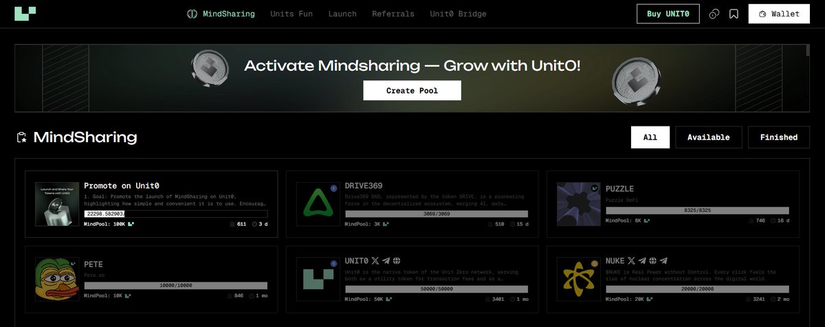 Crypto_marcy's tweet image. 🚀 MindSharing is live on #unit0
The future of social sharing starts now, where anyone can:
- Create open pools
- Share AI-powered insights
- Join the next generation of connection and collaboration
It’s simple. fast. for everyone.
No noise, just knowledge, powered by community…