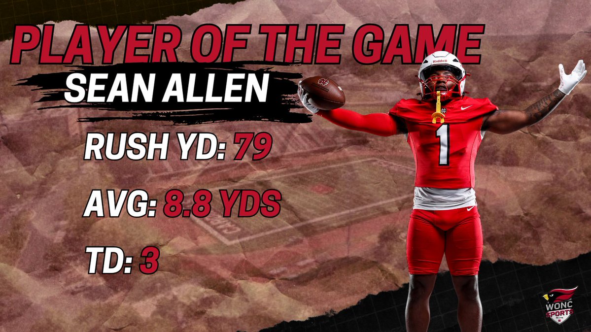 Sean Allen was the spark plug for this offensive scoring. That is why he is our WONC Player of the Game!