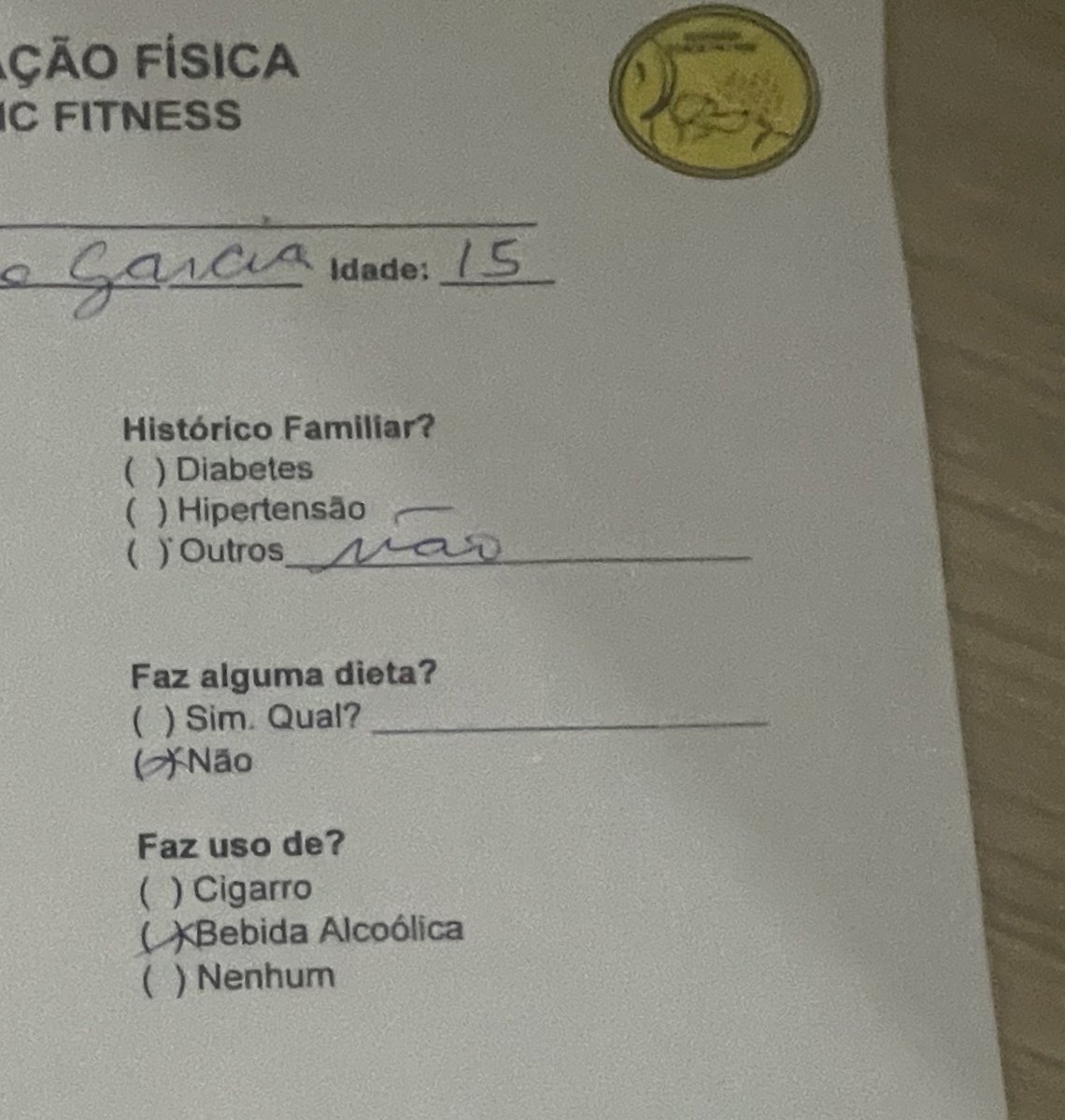 Eu não bebo pnc