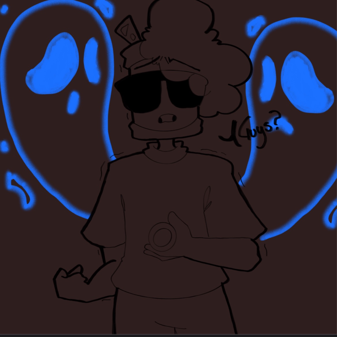 Disconnect040's tweet photo. Haunted-#frousetober2025 

Sorry this is a wip I didn’t have time to finish I will finish it eventually these two days are prolly gonna be wips 
———
#frouse #frousetwt https://t.co/EZ1G8A5iVz