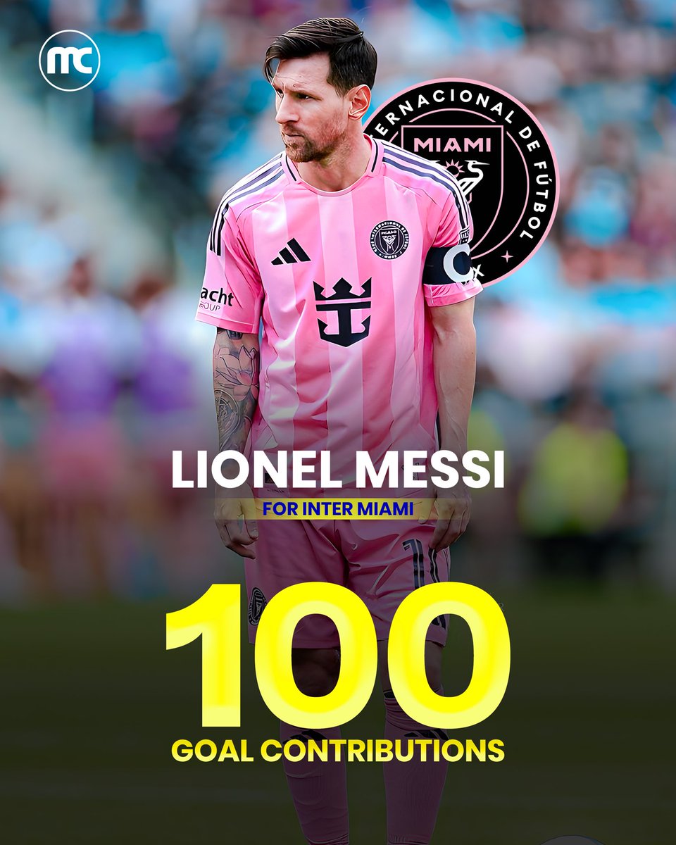 🚨BREAKING: LIONEL MESSI BECOMES THE FASTEST PLAYER TO REACH 100 G/A FOR A CLUB. 🤯🐐