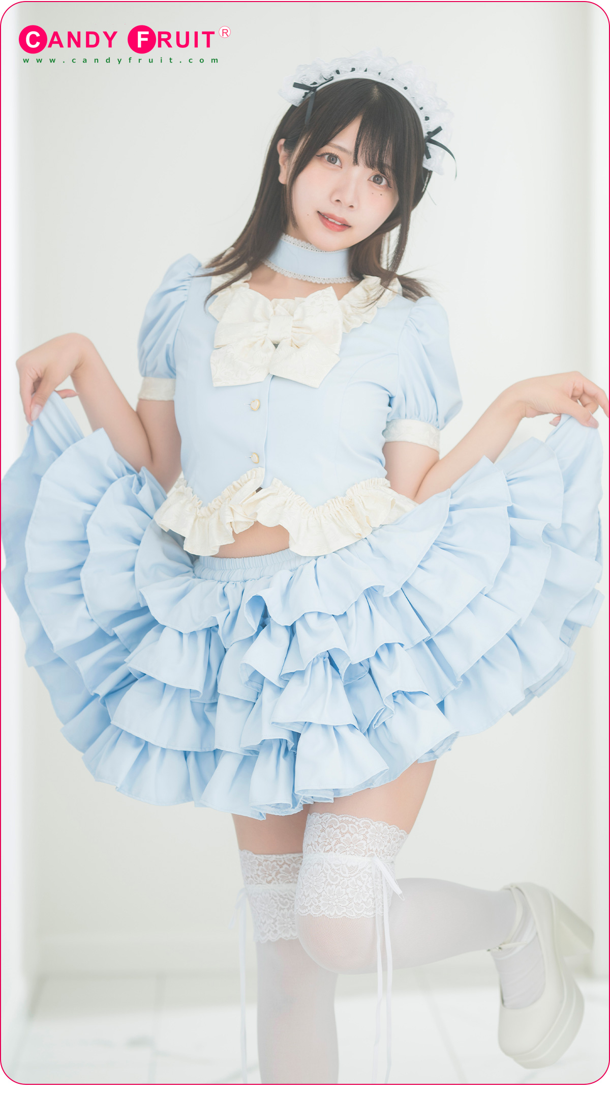 ★お取り置き中★キャンディフルーツ　デニム生地のメイド服 ☆お取り置き中☆キャンディフルーツ デニム生地のメイド服