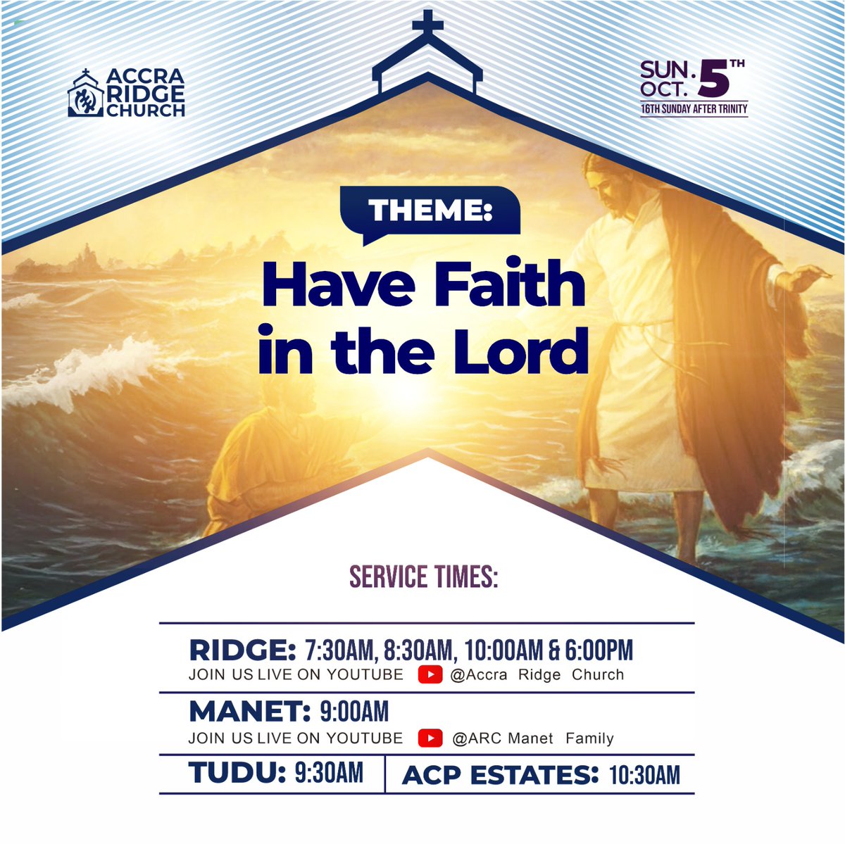 Sunday Services 
#accraridgechurch #sundayservices