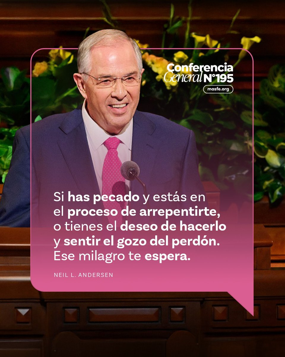 Masfe_org's tweet photo. Estas son las mejores citas del discurso de Neil L. Andersen durante la sesión del sábado por la noche de la conferencia general 
#masfe #sud #conferenciageneral195 https://t.co/Hii3ZjFJIh