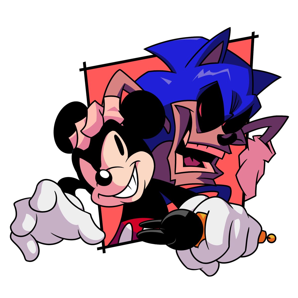 Regarding the cancelation of Vs. Sonic.EXE RERUN, we would like to present this honorary artwork as a parting gift. 

Though it is a shame to see such a passionate project end like this, we understand it was for the best. 

Fly high, spooky hedgehog. I'm sure gonna miss ya.