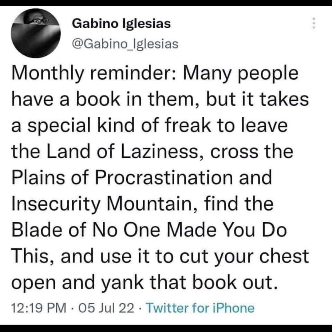 MCTaylor_author's tweet image. In case you forgot how much of a journey writing is.