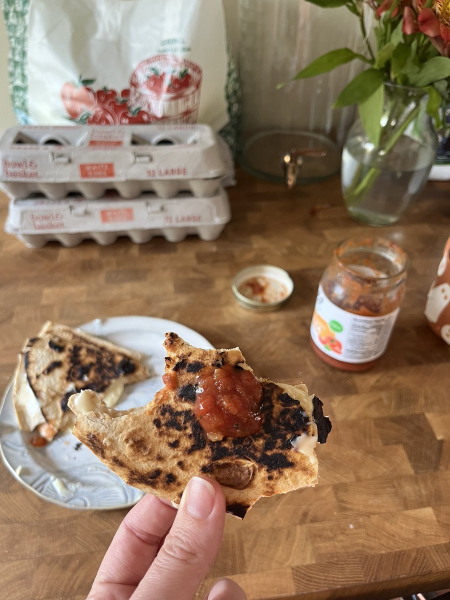sh0beats's tweet photo. Quesadilla from earlier and purchased his Halloween costume lol https://t.co/1nSoJ83WFi