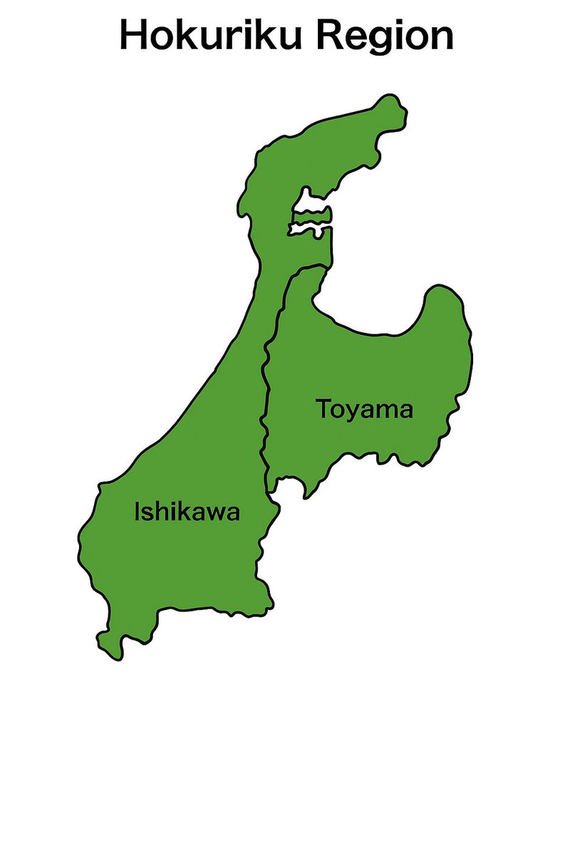 khmcake's tweet photo. alが考えた「北陸地方の地図」がメチャクチャ過ぎる件 https://t.co/2KkPvgjZXL