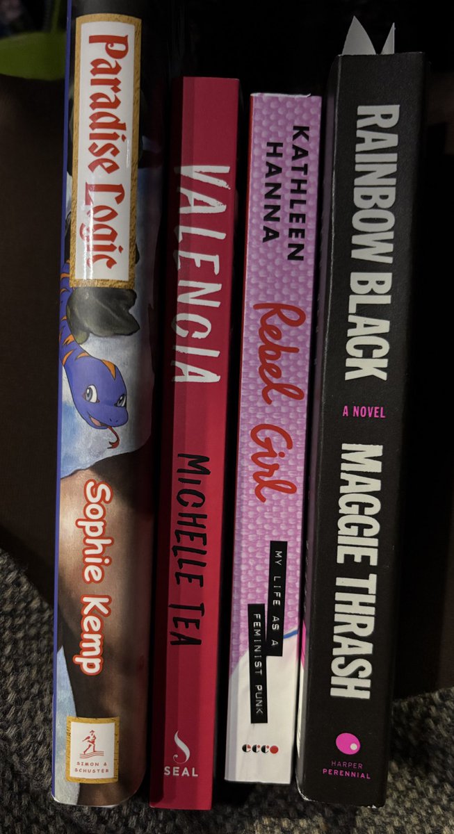 SAINTSURGERY's tweet photo. #buttonoftheday and also book haul :D i don’t need more books but my mama took me out to eat and browse and she bought me them :-) so happy to have finally found rebel girl in the flesh… and also paradise logic!! was surprised they had it!!! https://t.co/iArJ5WxbYJ