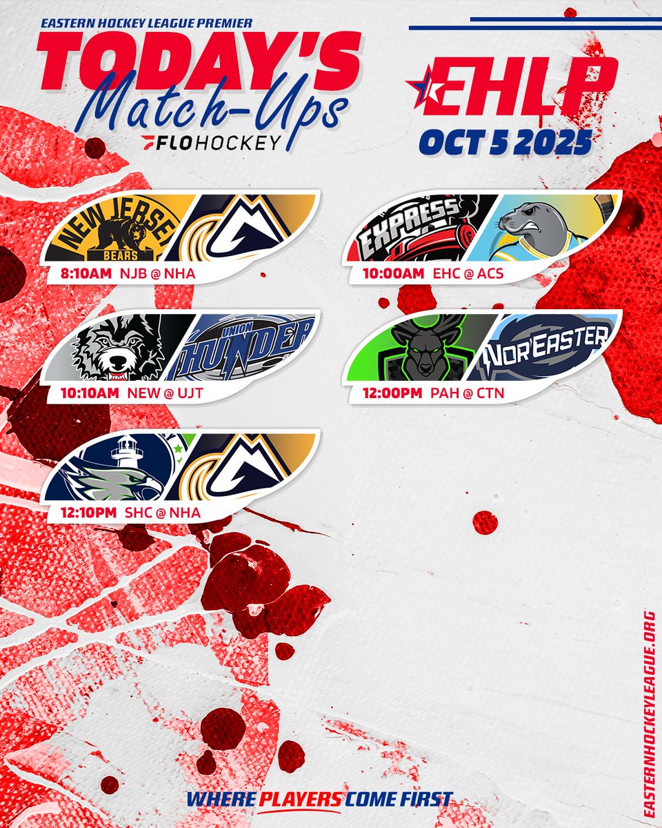 EHLpremier's tweet image. Five more games to wrap up the Ice Breaker Showcase today. Watch on @FloHockey.

#WherePlayersComeFirst | #DevelopPromoteAdvance