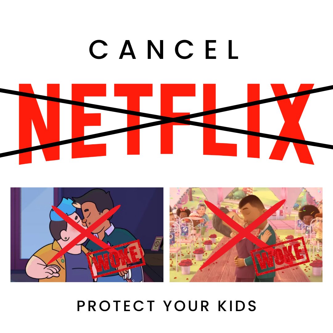 decencyyt's tweet photo. Netflix was doubling down on pushing woke and trans madness at children

they're targeting your CHILDREN

Protect your kids...Do the right thing
❌ CANCEL NETFLIX https://t.co/iFm6hIuJR7