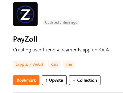 Introducing PayZoll: The Future of Payments is Here!

Web2 convenience meets Web3 power. PayZoll is a decentralized payments &amp; DeFi platform built on <a href="/KaiaChain/">Kaia</a> ( $KAIA ) bridging the gap between everyday finance and crypto superpowers.

🔗 Why it’s a game-changer?
✅ Send &amp;