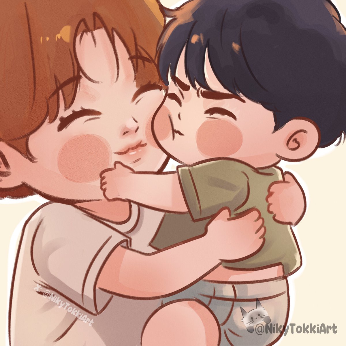 NikyTokkiArt's tweet photo. Day 4: Childhood 💕
The hug little Jae always needed 🥹🫶
#Jinxtober2025 

#징크스 #manhwabl #jinxfanart #Jinxmanhwa #bl #fanart https://t.co/ZLy4Dlrne0