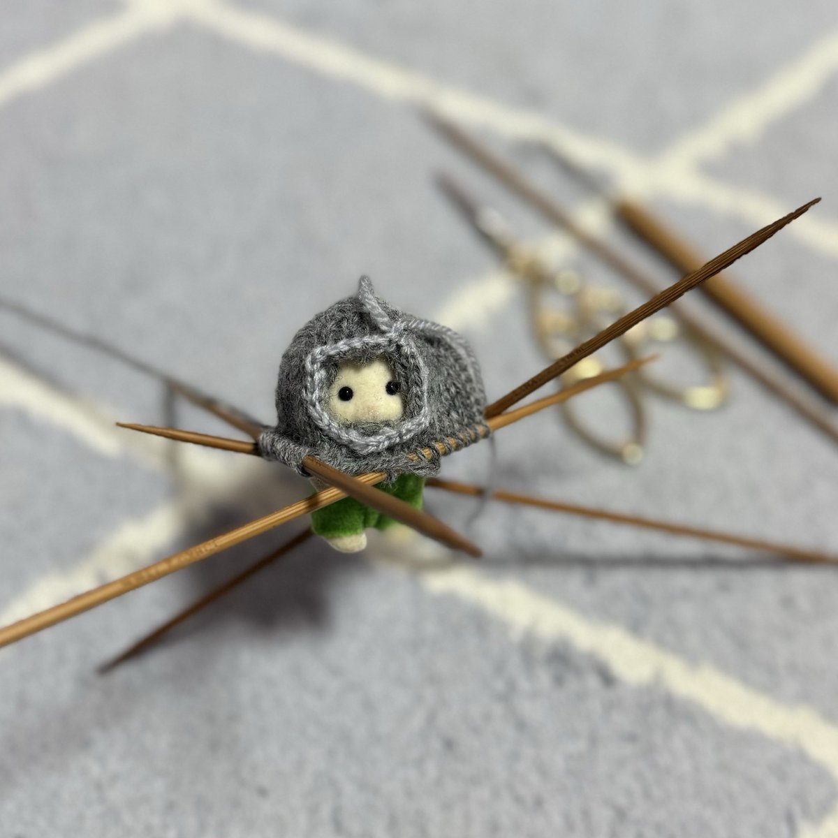 初めてスティークやってみた！ハサミ入れるの怖かった〜