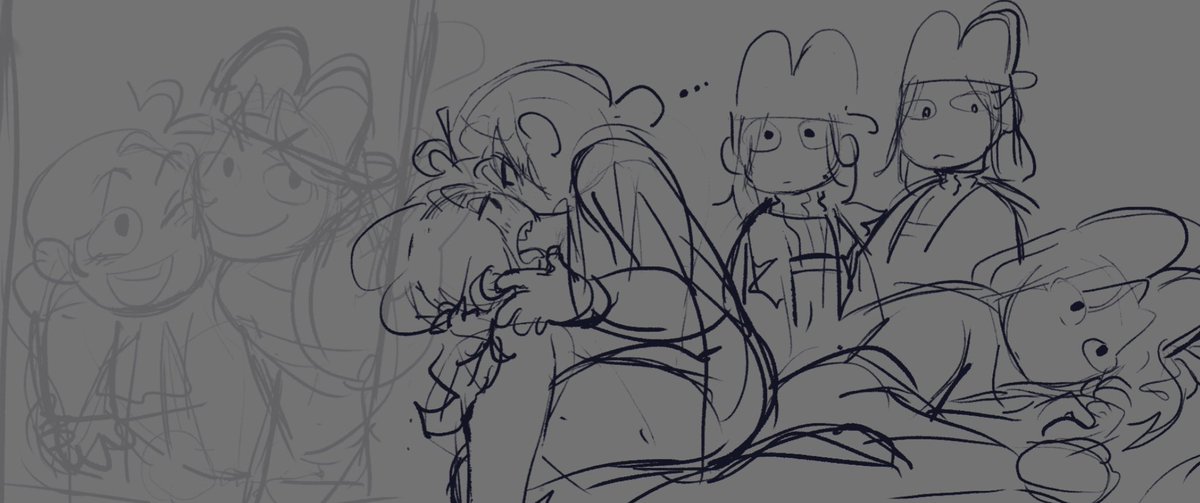 sparklewithplot's tweet image. Very rough sketches from the other day