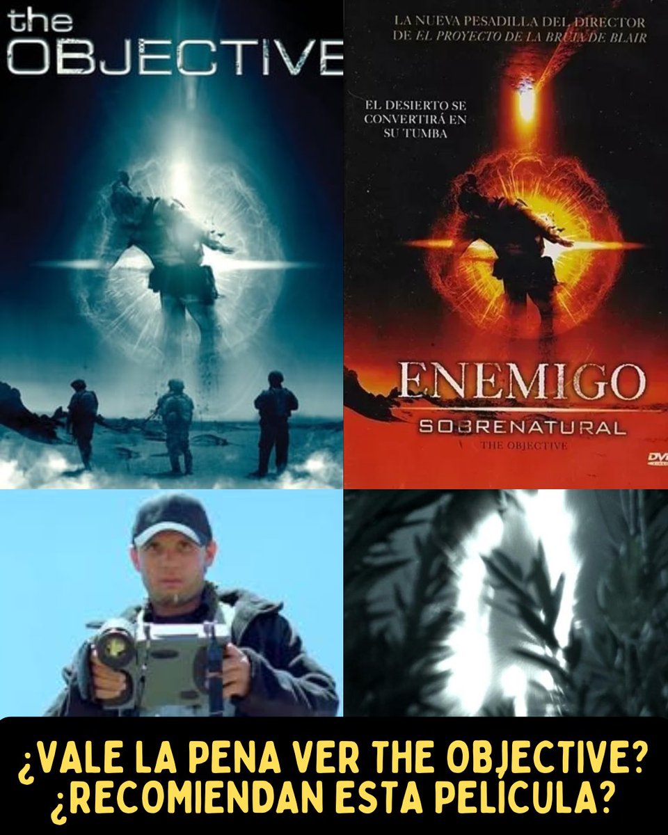OvniChile1's tweet image. 👽🌌 Me recomendaron la película The Objective (Enemigo Sobrenatural).
Un equipo de la CIA en Afganistán enfrenta al fenomeno Ovni (paranormal)… ¿la viste?
💭 ¿Vale la pena o es solo misterio sin resolver?
#CineParanormal #Suspenso #TheObjective #Terror