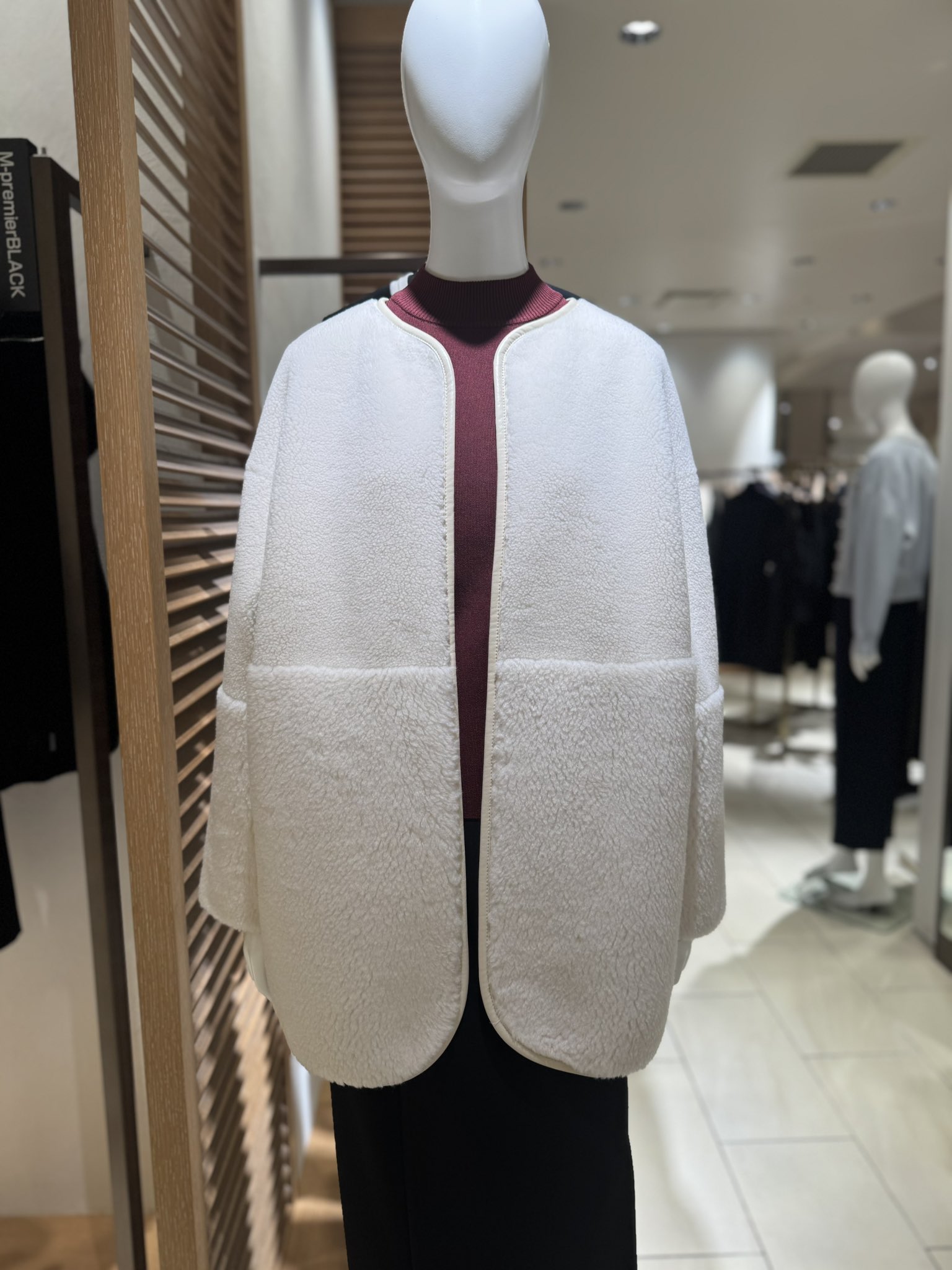 ブレンヘイムBLENHEIM ジャケットライクウールコート　XS ブレンヘイムBLENHEIM ジャケットライクウールコートXS