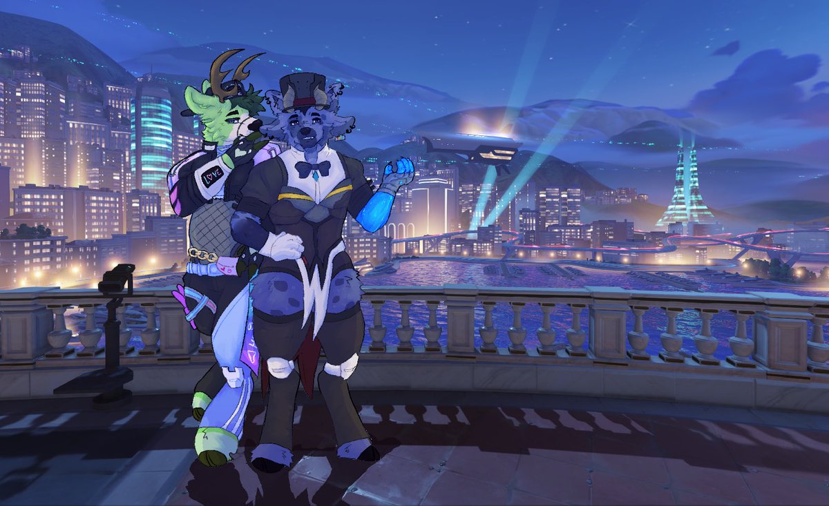 furredlane's tweet image. bro who told these fa🐐s they could try and save the world😭😭✌️

comm with me and @yeetsweest as our OW mains!!🪄👾
art done by @borzoibuddy  !!!