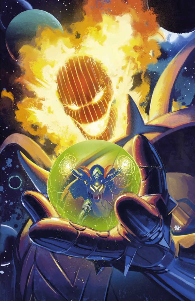 cimerians's tweet photo. One World Under Doom cover art by Ben Harvey
#ComicArt #Drdoom #dormammu https://t.co/YF7yhAcPUD