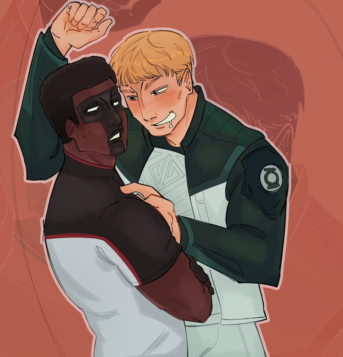 DHELVIQQ's tweet photo. a little yaoi to take the edge off 🚬 #terrificgreen #lanterrific https://t.co/uH22NTZERJ