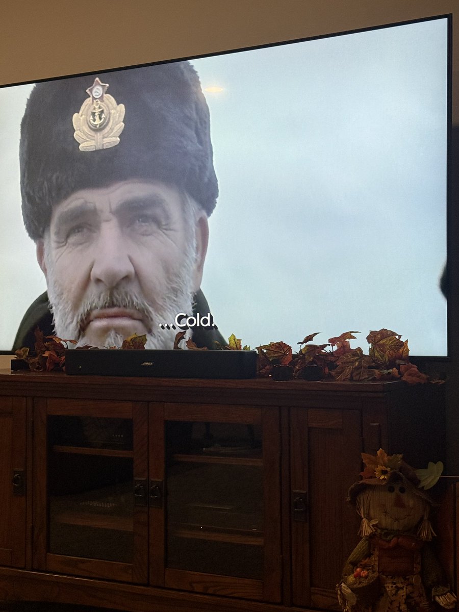 Officially old.  Watching OETA Movie Club.  “Hunt for Red October”