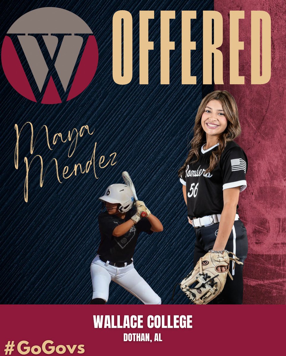 Coach Homer Pitner (@coachhomerprk) on Twitter photo OFFERED!  Congratulations to <a href="/Maya_Men56/">Maya Mendez</a> on receiving her first official offer to play collegiate softball!  So proud of you Maya!  You’re going big places kid! <a href="/CoachHussey/">Coach Wade Hussey</a> <a href="/govsoftball/">Wallace-Dothan Softball</a> OFFERED!  Congratulations to <a href="/Maya_Men56/">Maya Mendez</a> on receiving her first official offer to play collegiate softball!  So proud of you Maya!  You’re going big places kid! <a href="/CoachHussey/">Coach Wade Hussey</a> <a href="/govsoftball/">Wallace-Dothan Softball</a>
