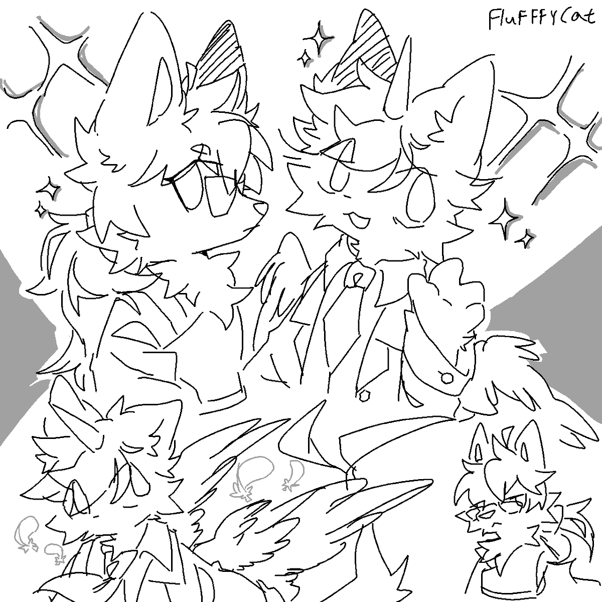 Flufffcat's tweet photo. Some of drawings I did https://t.co/8riYNNCyzd