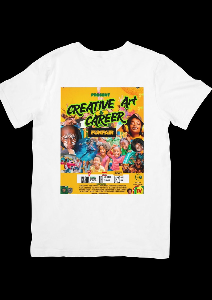 greatnessdg1's tweet image. CREATIVE ART AND CAREER FUNFAIR 2025 #tshirtprinting #purchase #kingkanuentertainment #greatnessdigmargroup #greatnessdigmar #goviral #reelschallenge