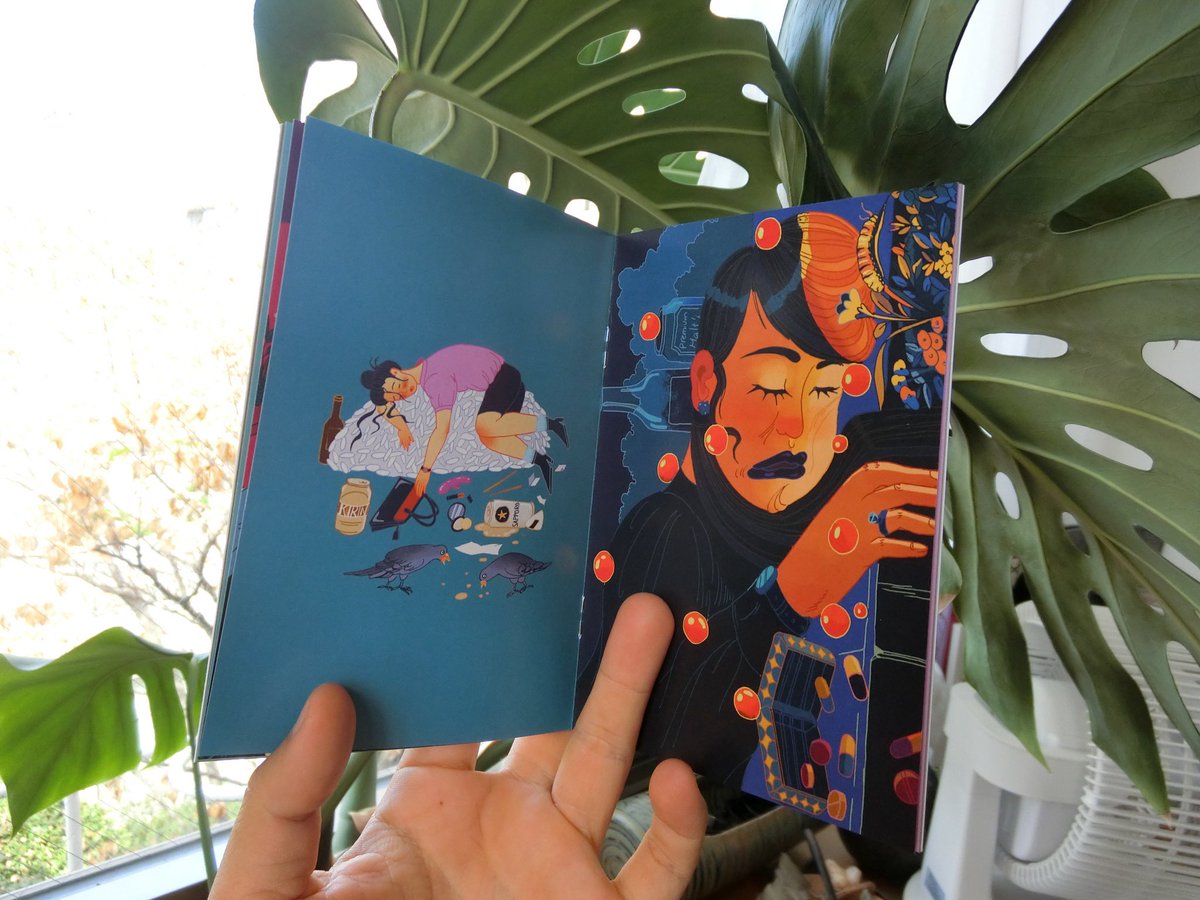 hoanphanart's tweet photo. I made this! My first #zineart . A series of 16 drawings of drunk people in #shibuya #tokyo #illustration https://t.co/XM4PuHfPGD