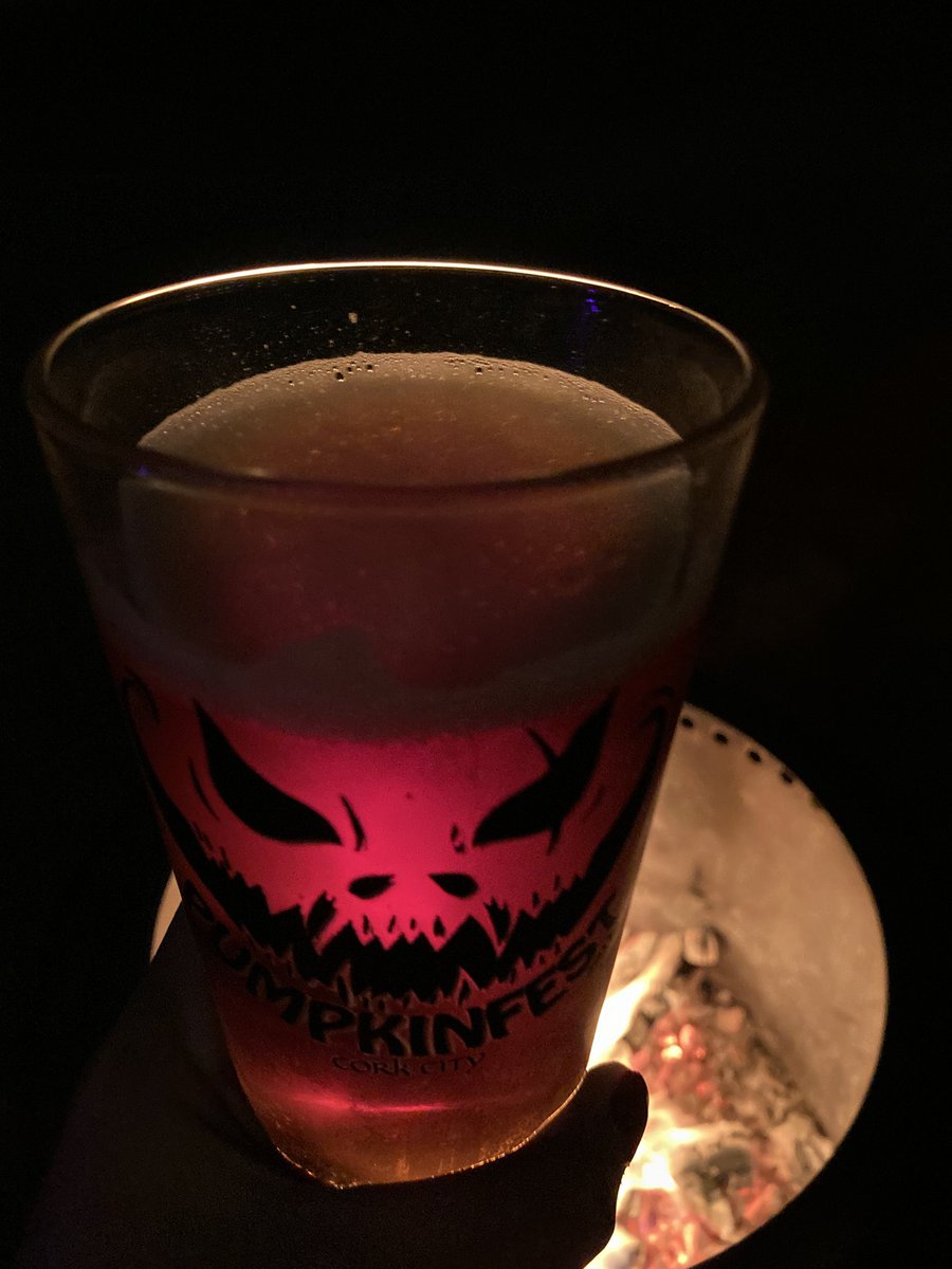 It’s a pumpkin beer and firepit kind of night. my <a href="/taleabeer/">TALEA Beer Co.</a> “basically pumpkin” looks demonic in my jack o lantern glass and this lighting. <a href="/flixology101/">flixology101</a> you’d like this. Light pumpkin spice without any sweetness. It’s perfect.