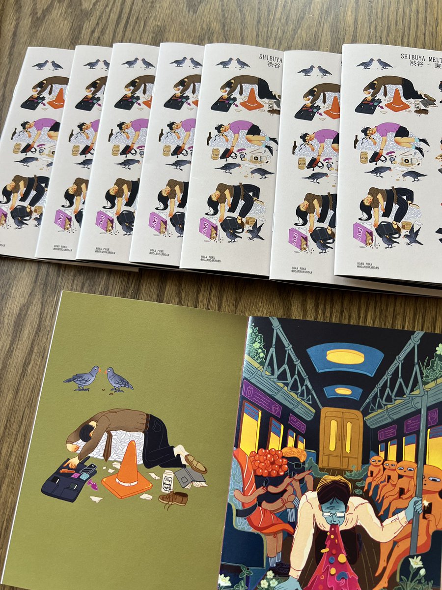 hoanphanart's tweet photo. I have 100 copies of this 1st zine of mine. A series illustration of drunken people in Shibuya. Please help to share it to the world #tokyo #art #zineart #zinemarker #illustration https://t.co/CDzNX9jgWn
