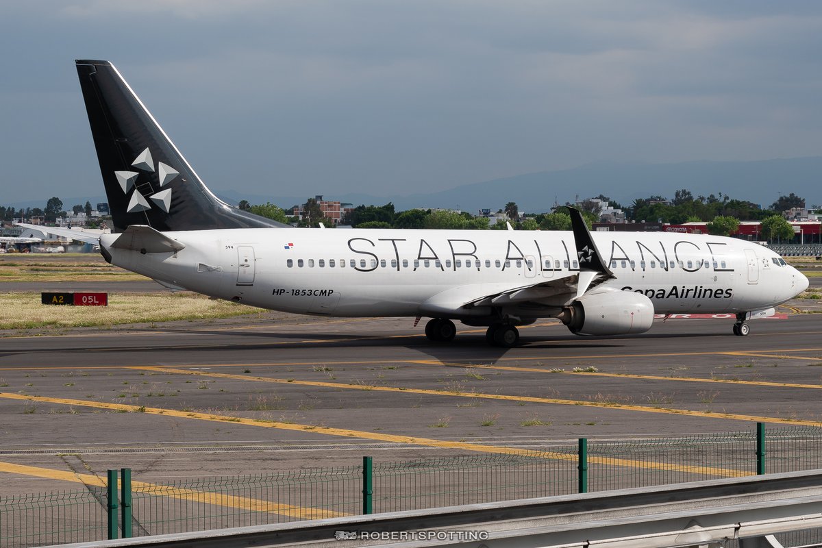 RobertSpotting's tweet photo. 📊 - Copa Airlines.
✈️ - Boeing 737-8V3.
#️⃣ - HP-1853CMP (Star Alliance livery).
📍 - Aeropuerto Internacional Benito Juárez (MEX/MMMX).
🌎 - Ciudad de México.
#AviationPhotography #PlaneSpotting #AICM #CDMX #MEX #MMMX #Mexico #MexicoCity #CopaAirlines #StarAlliance #Boeing737 https://t.co/MujwYISQUM