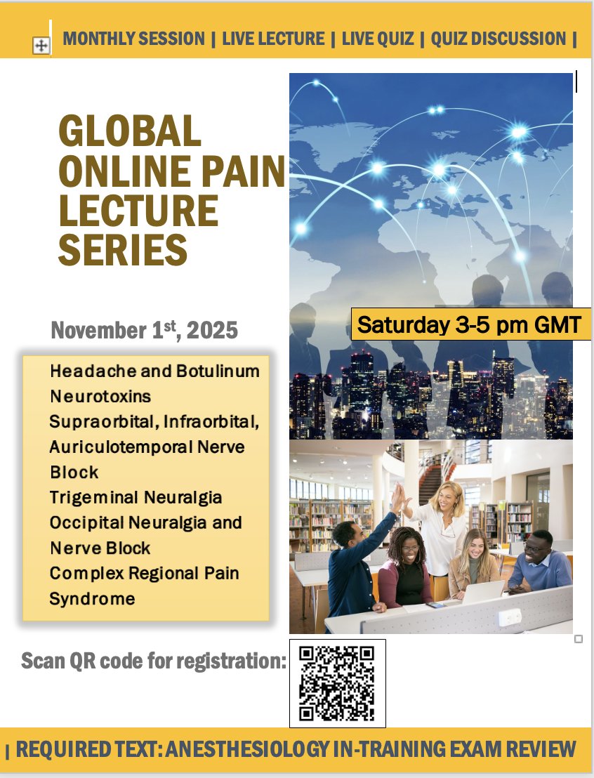 🌍 The Global Online Pain Fellowship (GOPF) — gopf.umn.edu — is now in its 3rd year with 400+ applicants from 40+ countries! 🎉

💡 NEW: Join FREE à la carte sessions and learn from global experts in #PainMedicine.

 #GlobalHealth #GlobalOnlinePainFellowship