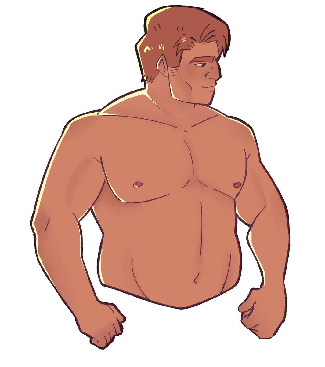 asteroidnerd's tweet photo. Doodles of dudes from today 

I love muscular men https://t.co/6ZVWkVtgty