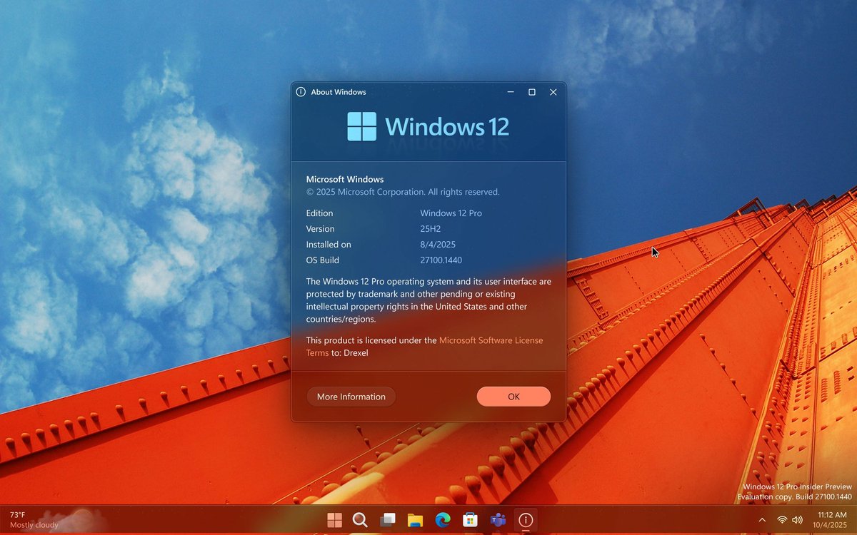 AIgnitionPro's tweet image. Meet Windows 12, the evolution you’ve been waiting for.  

#Windows12 #WindowsInsiders