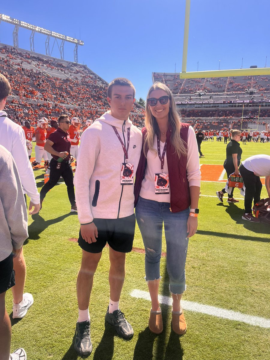 Had a great time today at the <a href="/HokiesFB/">Virginia Tech Football</a>  game! Thanks to <a href="/Coach_Moyseenko/">Mike Moyseenko</a>, <a href="/CoachShawnQuinn/">Shawn Quinn</a>, and <a href="/HokiesFB/">Virginia Tech Football</a> for having me!

<a href="/_coach_noonan_/">Coach Noonan</a> 
<a href="/KettleRunFB/">Kettle Run Football</a>