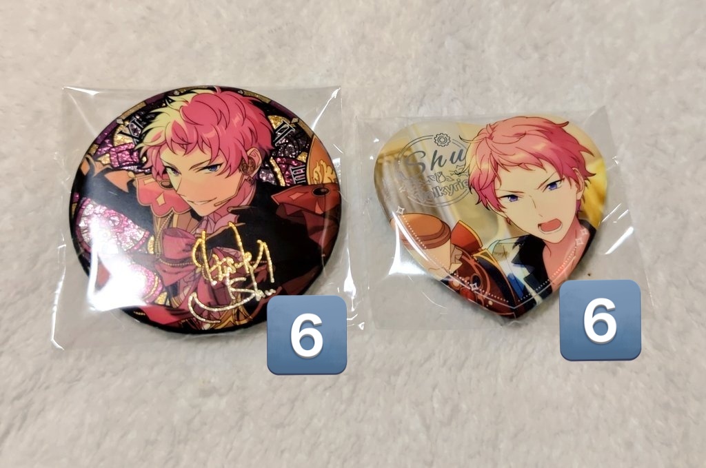 あんスタ 中国 時光缶バッジ 心光印彩 ハート 譲渡 交換 (譲) 斎宮宗