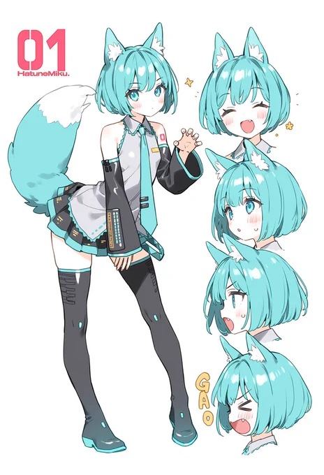 #初音ミク ボブカットミクさん