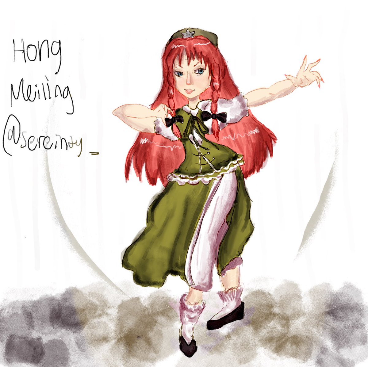 sereinty_'s tweet photo. Hong meiling Touhou #fyp #fypシ #touhou #touhoutober #touhouproject #hong #hongmeiling #art https://t.co/BZkfMkdao0