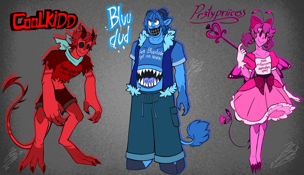 BunnexB's tweet image. I&apos;m in the mood to draw them  :)
#coolkidd #bluudud #Pr3typriincess #Forsaken #forsakenart