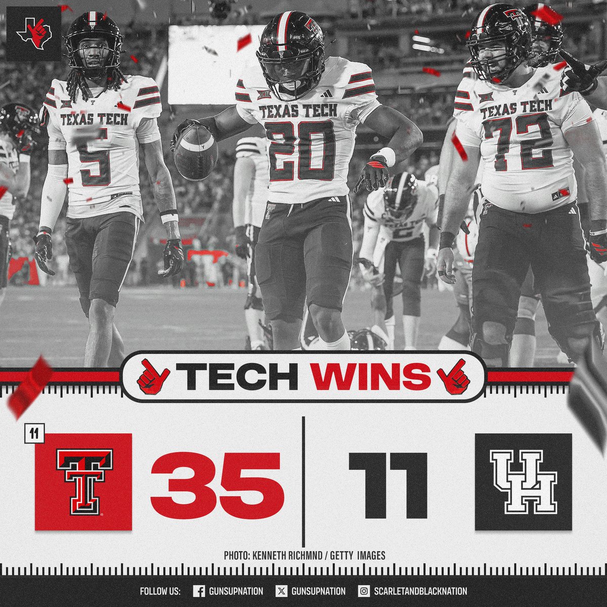 For the first time since 2013, the Red Raiders start the season 5️⃣-0️⃣!