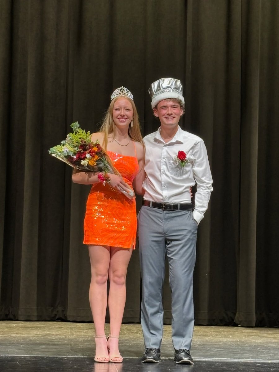 GoBluejays1's tweet photo. Congratulations to our 2025 Homecoming Queen and King, Megan Gerdes and Dallas Fleck! https://t.co/22TC40R3pU