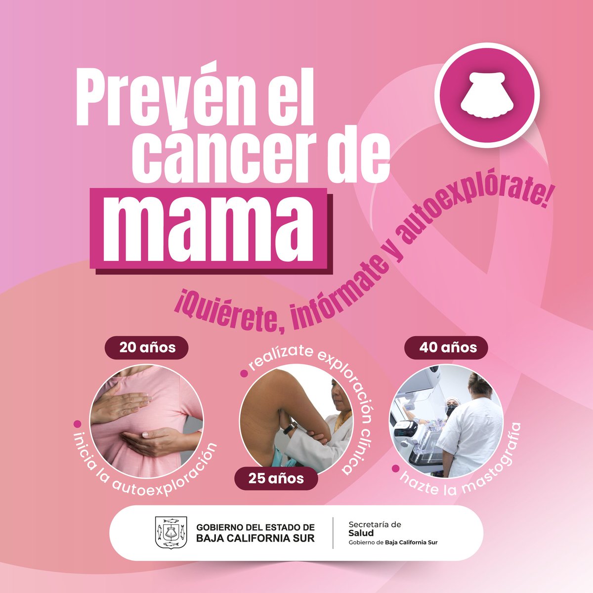 👩‍⚕️🩺 Cuidar de ti es un acto de amor. La autoexploración de mamas es una herramienta sencilla que te ayuda a identificar cambios a tiempo.

Acude de manera periódica a tu revisión médica y recuerda: la detección temprana salva vidas.

#OctubreRosa 🎀