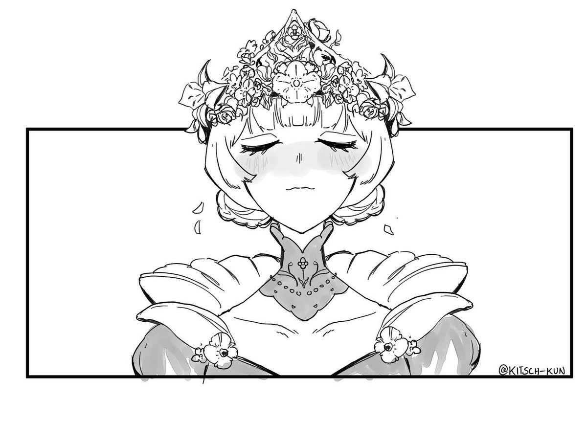Day 3 - Crown 🌸 👑 
#Inktober2025