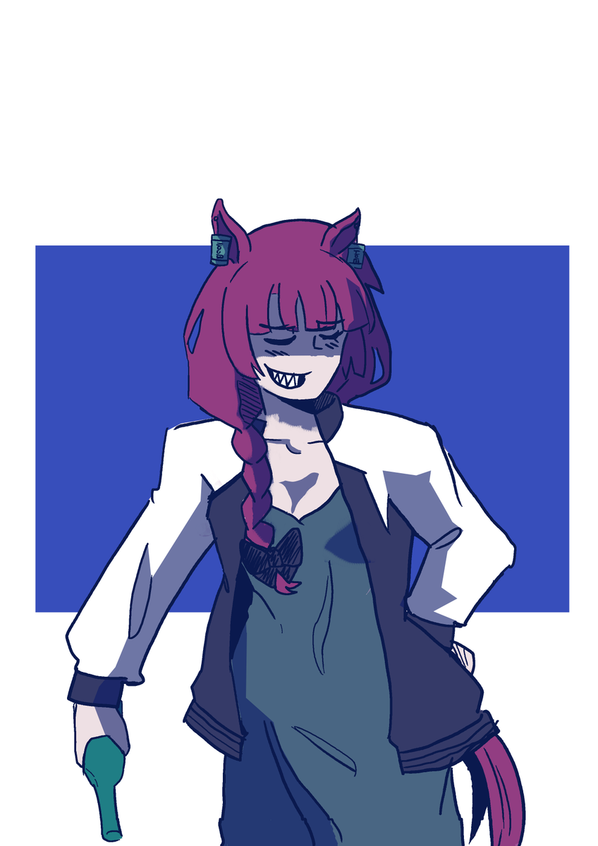 Umazing 
Hiroi Uma Musume 
Oni Juice Box Blue
#umamusumeprettyderby #BocchiTheRock #digitalart