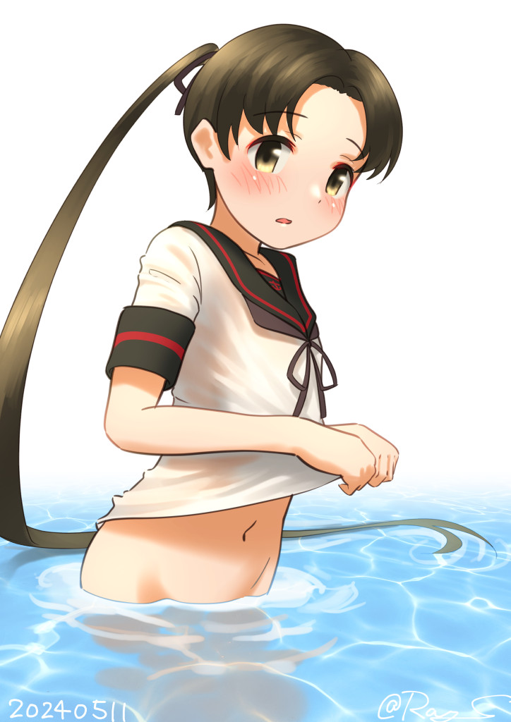 綾波(艦これ) 「今日は綾波の進水日ですね。」|Ray.Sのイラスト