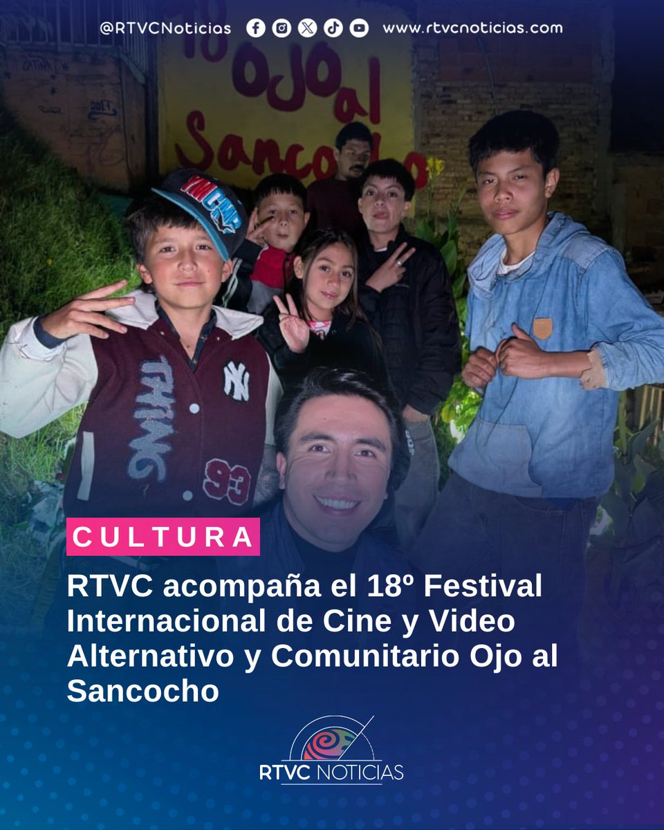 RTVC, Sistema de Medios Públicos, está junto a la comunidad del barrio Potosí en Ciudad Bolívar (Bogotá) apoyando y visibilizando la inauguración del 18º Festival Internacional de Cine y Video Alternativo y Comunitario Ojo al Sancocho, un espacio vital para el arte, la memoria y