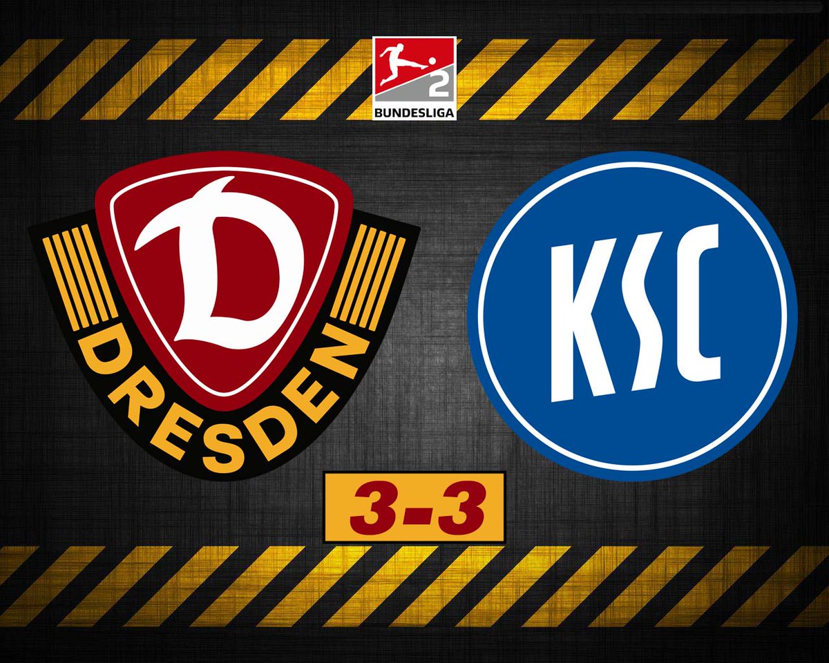 DynamoArgentina's tweet photo. ⚠️ RESULTADO FINAL ⚠️

🏆 2. Bundesliga / Fecha 8
🆚 Karlsruher
⚽️ 8': Froling (Dynamo) / ⚽️ 11': Beifus (Karlsruher) /⚽️ 37': Egloff (Karlsruher) / ⚽️ 52': Daferner (Dynamo) / ⚽️ 61': Schleusener (Karlsruher) / ⚽️ 90'+1': Lemmer (Dynamo)

#sgd1953 https://t.co/MIYz5HWiB4