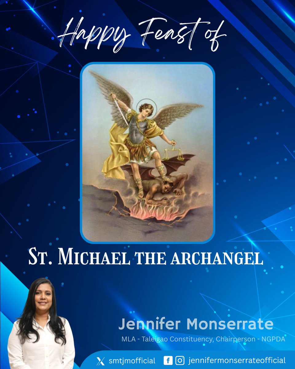 On the occasion of the Feast of St Michael the Archangel, may his strength and protection guide us through every challenge. Wishing everyone peace, courage, and divine blessings.

#stmichaelthearchangel